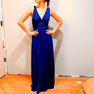 Royal Blue Evening Prom Gown